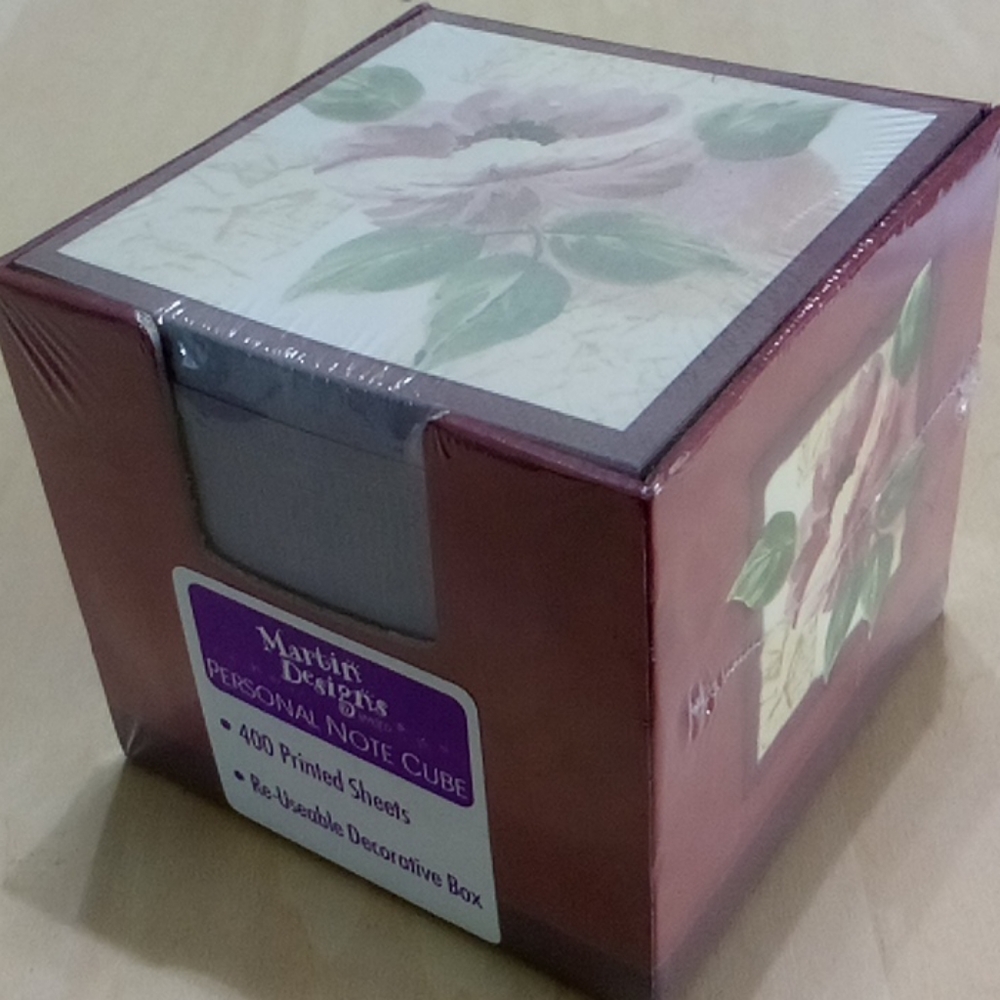 5/$20 Flower 4" Note Cube